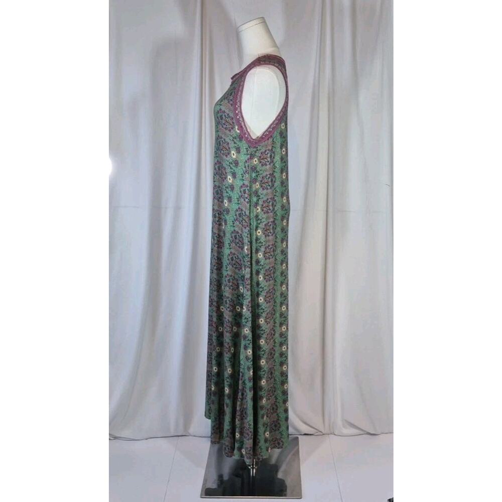 Natural Life Stevie ButterSoft Green Floral Maxi Dress New XS - Picture 6 of 10